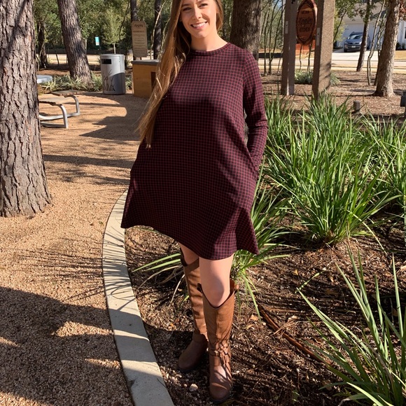 Grid pattern shift dress- brand new - Picture 4 of 6